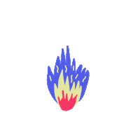 Fire Sticker by Clorophilla
