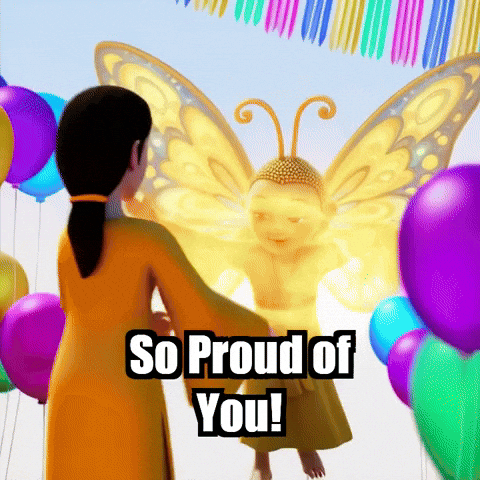 So Proud Of You Celebration GIF by BuddhaFlyJourney