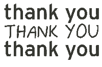 Thank You Thank You Thank You Thanks Sticker by Peggy Dollface