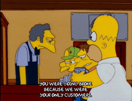 homer simpson moe syzslak GIF