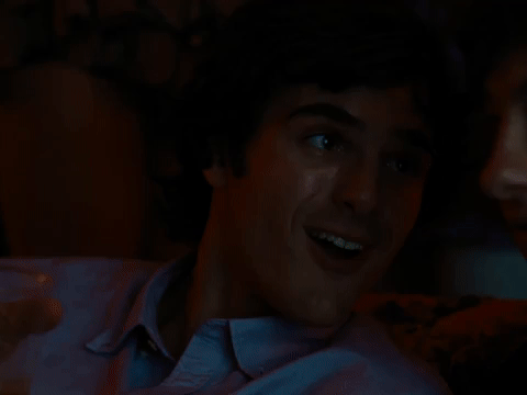 Felix Kisses Oliver's Cheek