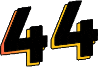 g44-studio number 4 44 fourty four Sticker