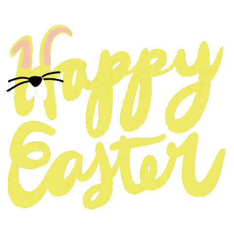 Easter Bunny Sticker by Sarah Chow