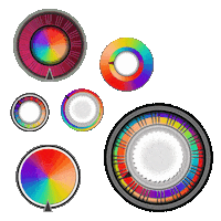 Rainbow Color Sticker