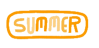 Summer Text Sticker