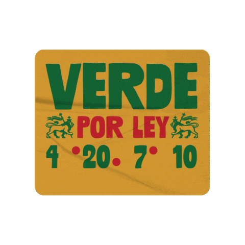 Verde Rasta Sticker by 710Love