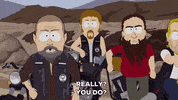 motorcycle gang GIF by South Park 