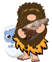 Dinosaur Gnome Sticker