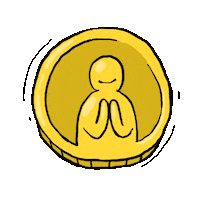 zeldachuang money spinning coin dollar Sticker