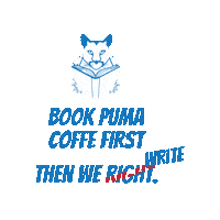 Coffee Book Sticker by Blue Handle Publishing
