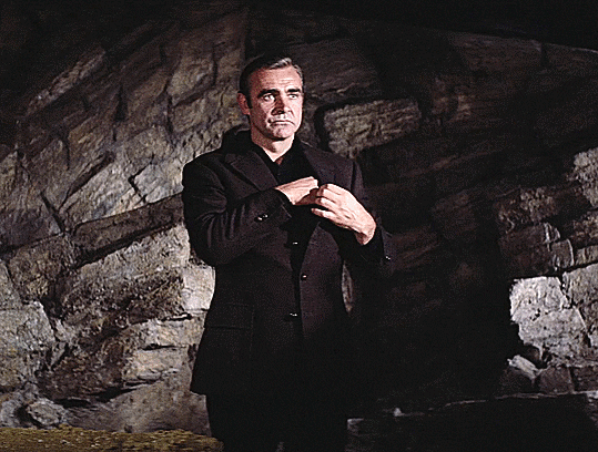 CiriAshenOne giphyupload shrug james bond sean connery GIF