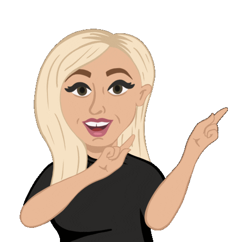 Click Here Sticker by Tegan Rainbird