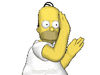Happy Homer Simpson Sticker by Morphin