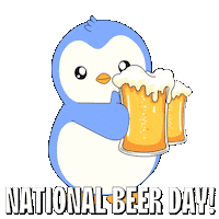 Celebration Drinking Sticker by Pudgy Penguins