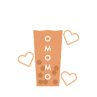 Orange County Boba Sticker by OMOMO Tea Shoppe
