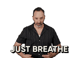 Just Breathe Sticker by Tony Hale