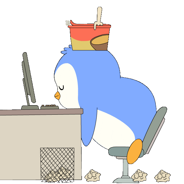Tired Good Night Sticker by Pudgy Penguins