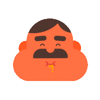 Yehteh eating eat mouth full Sticker