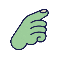 havysleep hand finger pointer havy Sticker