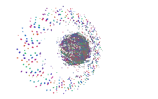 3D Rainbow Sticker by Quasi Crystals