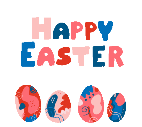 Easter Eggs Color Sticker by PokaDesign