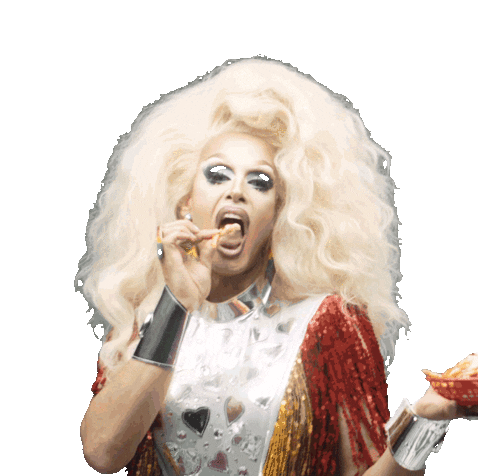 Drag Queen Eating Sticker by Sony Music Germany