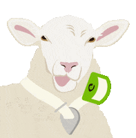 Digitanimal cool sheep oveja digitanimal Sticker
