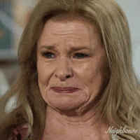Sad Sheila Canning GIF by Neighbours (Official TV Show account)