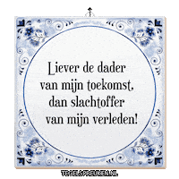 Spreuk Reflectie Sticker by Tegelspreuken.nl