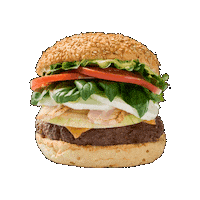 Burger Fastfood Sticker by DOWNTOWNER