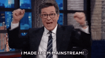 im popular made it big GIF by The Late Show With Stephen Colbert