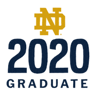 Notre Dame Graduation Sticker by University of Notre Dame