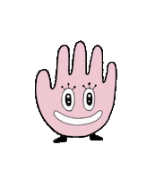 Happy Hand Sticker by Sakura Color Products