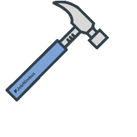 jobnimbus technology construction software hammer Sticker