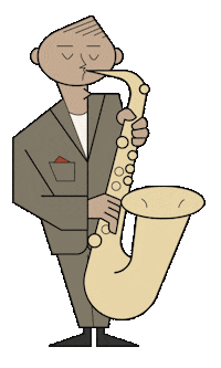 Jazz Saxophone Sticker by Hocus & Pocus