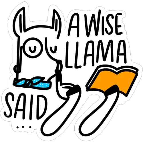 Heyholaspanish learning spanish learn llama Sticker