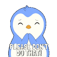 Penguin Do Not Sticker by Pudgy Penguins