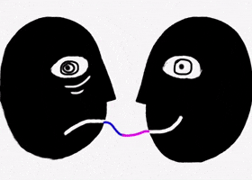 Disagree Happy Sad GIF by Barbara Pozzi