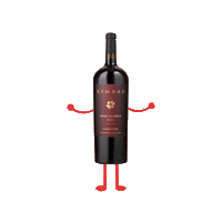 Red Wine Jump Sticker by Schwaderer Wines