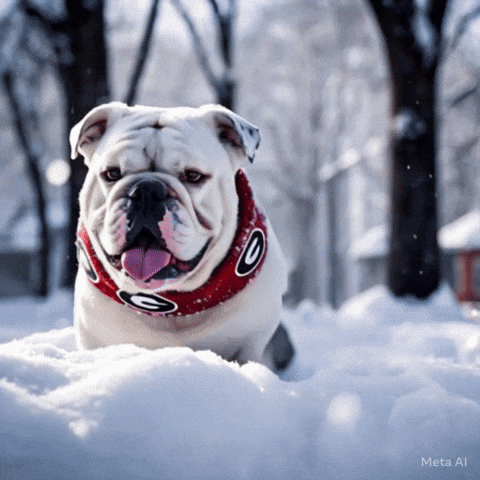 Snow Day Winter GIF by Go Dawgs Roof Roof