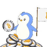 Crypto Bitcoin Sticker by Pudgy Penguins