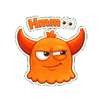 Suspicious Blank Face Sticker by Momo & Tulus