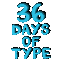 36 Days Of Type Sticker by AlwaysBeColoring