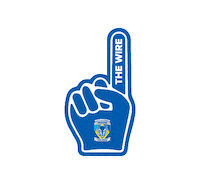The Wire Foam Finger Sticker by Warrington Wolves