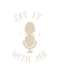 Say It With Me Microphone Sticker