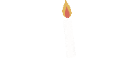 Christmas Candle Sticker