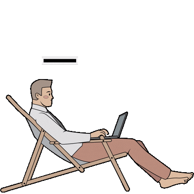 Beach Freelance Sticker by Gudim