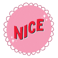 Pink And Red Sparkle Sticker