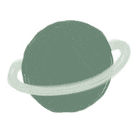Moon Planet Sticker
