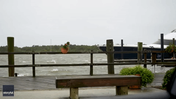 Ophelia's Storm Surge Causes Flooding in Coastal North Carolina